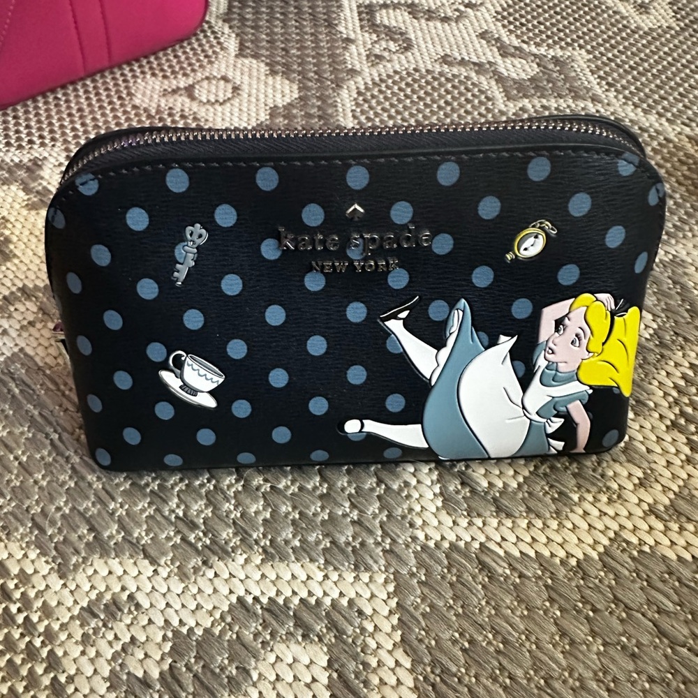 Kate Spade Alice in Wonderland make up pouch